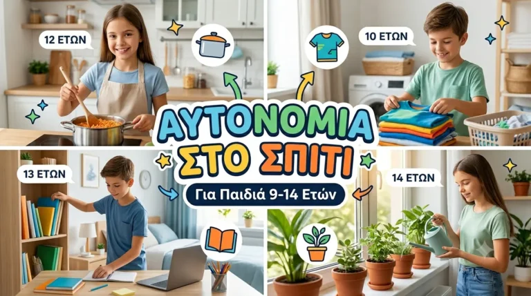 Αυτονομία στο Σπίτι — Παιδιά 9-14 ετών