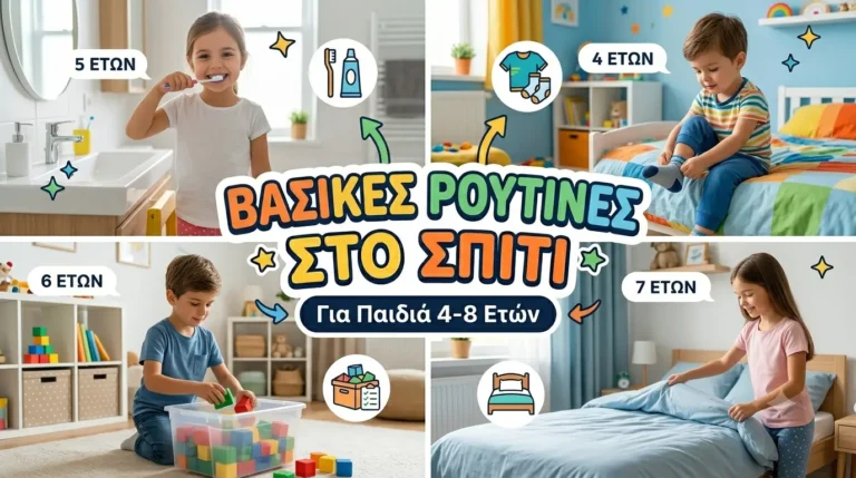 Βασικές Ρουτίνες — Παιδιά 4-8 ετών
