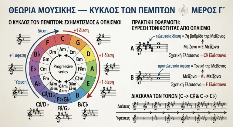 Θεωρία Μουσικής — Κύκλος των Πέμπτων Μέρος Γ’ 1