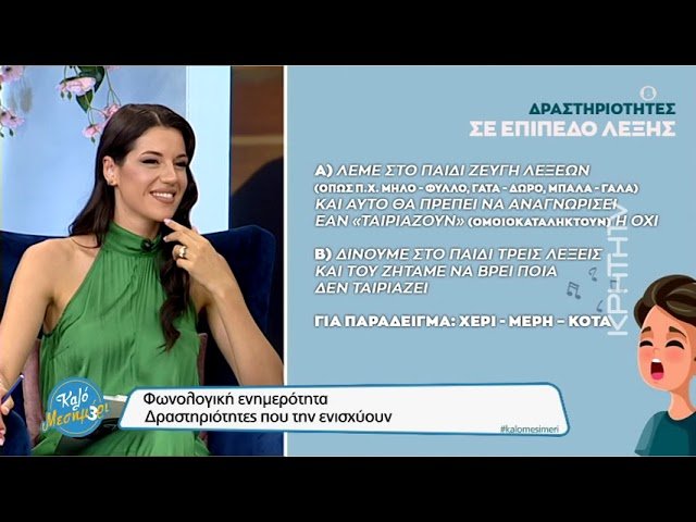 Φωνολογική… ενημερότητα στα παιδιά : Τι είναι και ποιες δραστηριότητες την ενισχύουν